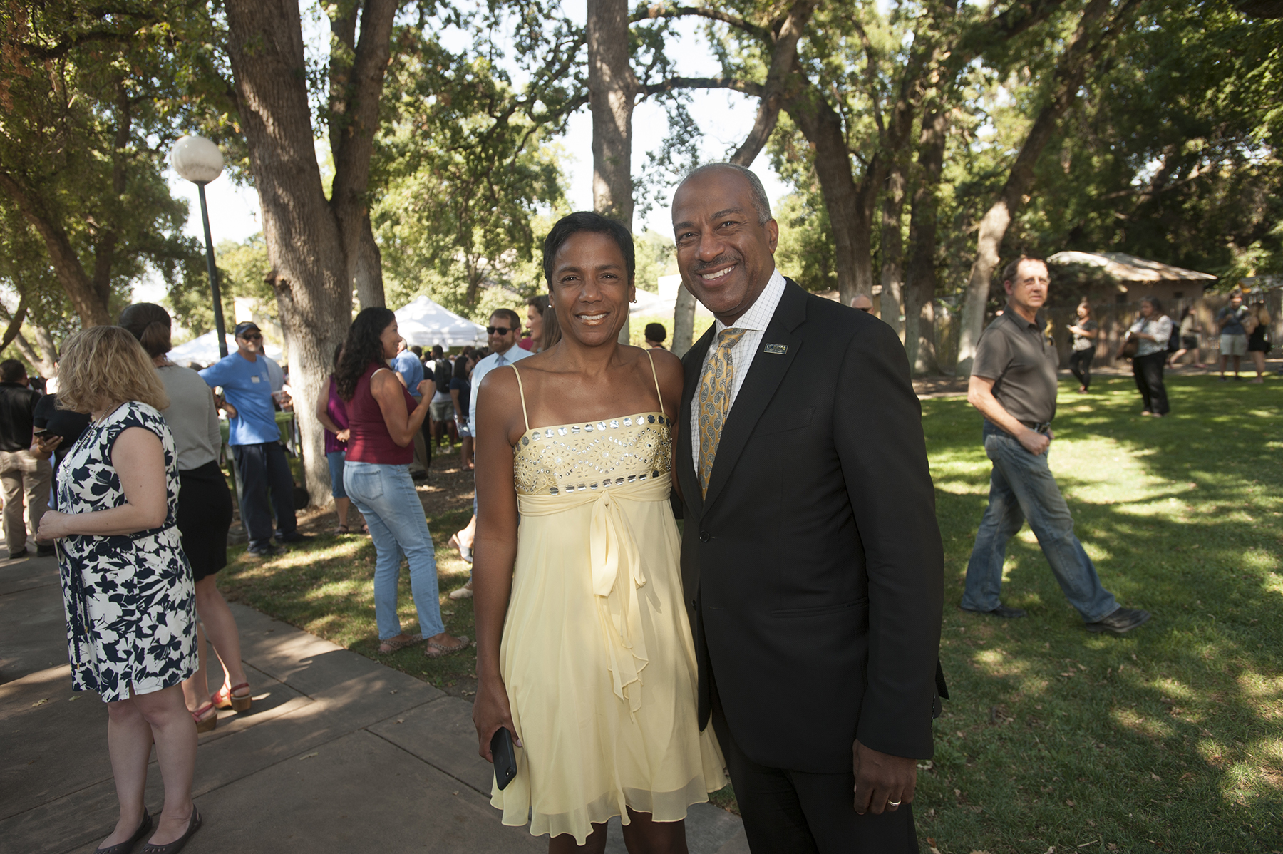 UC Davis Chancellor Gary May with wife LeShelle May