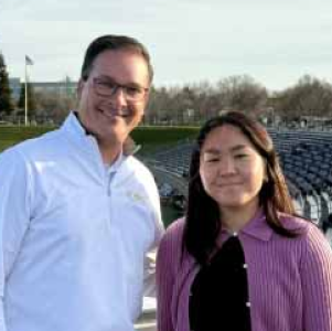 Rocko DeLuca and student Maia Zhu