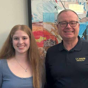 Shaun Keister and student Shayna Schreiber