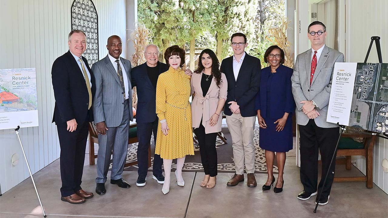 Group photo of people at Chancellor's Residence