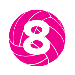 Water polo ball with "8"
