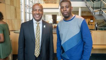 Chancellor May with GZA