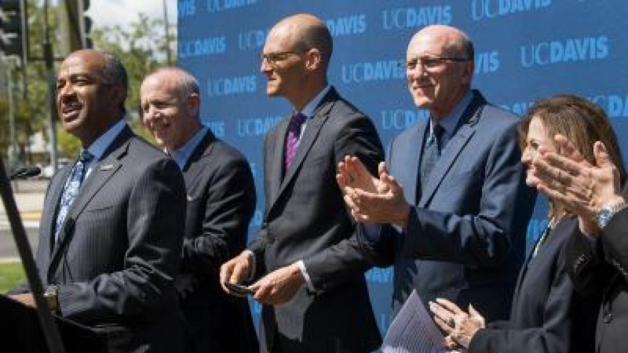 Aggie Square announcement at UC Davis Health