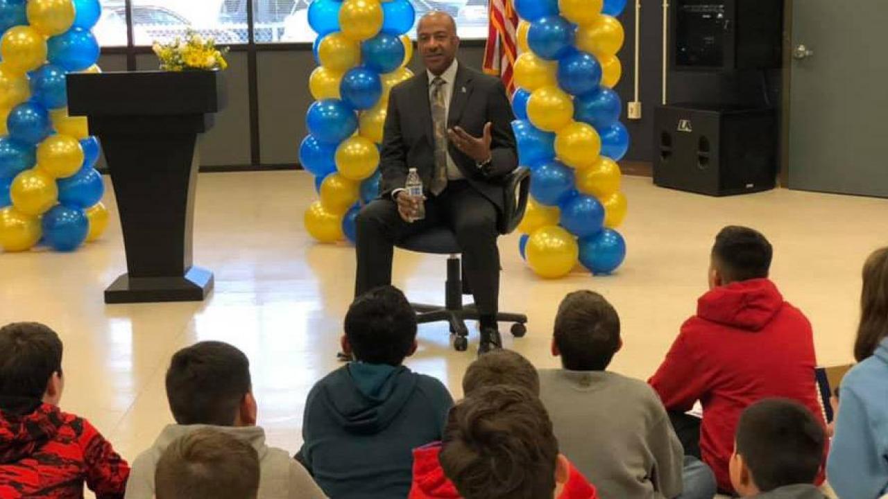 Chancellor May visits Zamora Elementary