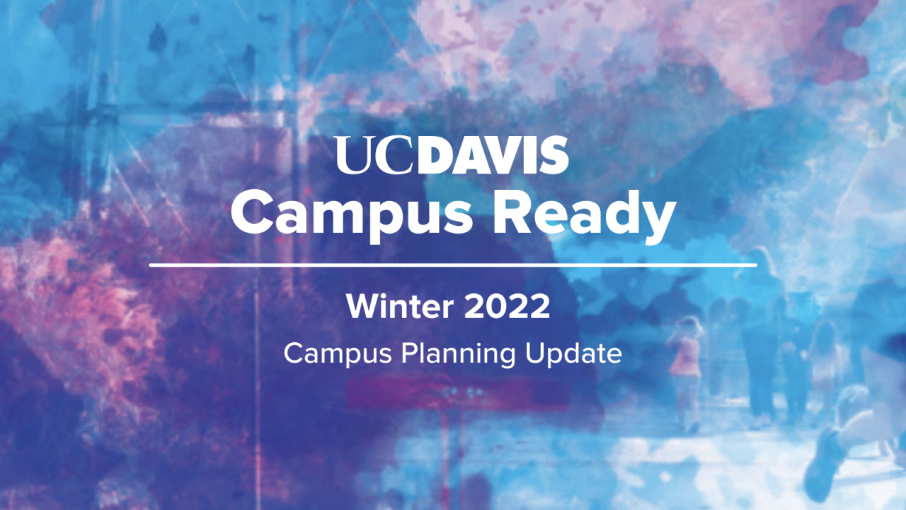 UC Davis Campus Ready Winter 2022 Campus Planning Update graphic