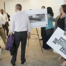 People touring new Aggie Square space
